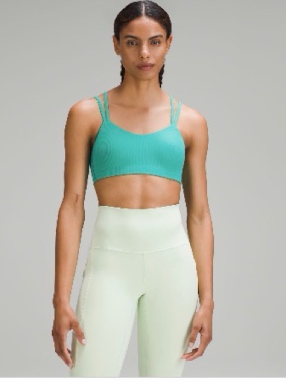 lululemon athletica like a cloud ribbed B/C Kelly green